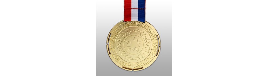 100MM MOTIVATION UV METAL PRINTED MEDAL (3MM THICK) - GOLD, SILVER OR BRONZE